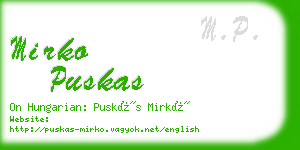 mirko puskas business card